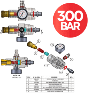 Válvula PCP CO2Brasil 300