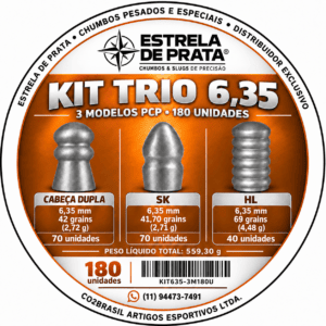 Kit Chumbinho 6,35mm PCP Estrela