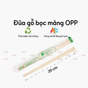 ĐŨA GỖ BỌC OPP 20CM