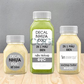 DECAL NHỰA ĐỤC 1