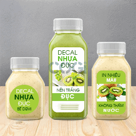 DECAL NHỰA ĐỤC