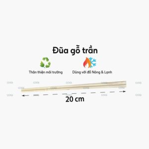 ĐŨA GỖ TRẦN KHÔNG BỌC MÀNG