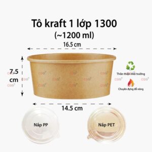 Tô giấy kraft 1300
