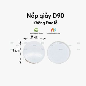 Nắp giấy D90 Không đục lỗ