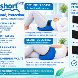 KINESHORT™® CLIC: Coussin de Protection Escarre du Sacrum,Hanches