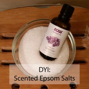 Making your own scented epsom salts