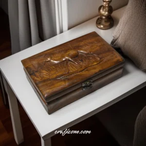 Desert Majesty Camel Carved Jewelry Box - Image 1