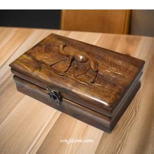 Desert Majesty Camel Carved Jewelry Box