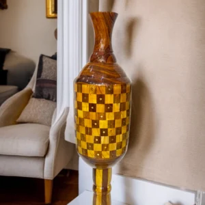 Hand-made Wooden vase - Image 1