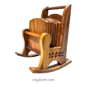 Handcrafted Chair-Shaped Tea Coaster - Image 1