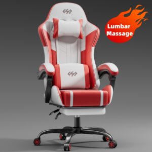 Nieuw Verbeterde Ergonomische Gaming Stoel met Ingebouwd Lendenmassage Systeem