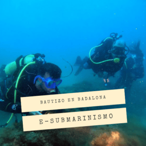 Bautizo de buceo en Badalona con Asociación e-Submarinismo