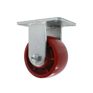 Rodaja de placa fija con rueda de semi acero de 6″