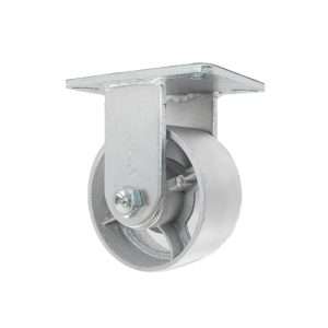 Rodaja de placa fija con rueda de semi acero de 6″