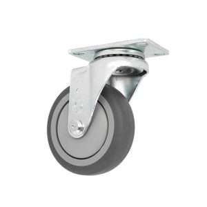 Rodaja de placa giratoria con rueda de hule termoplástico de 4″