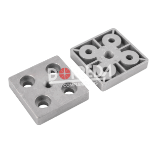 Placa final alu plata