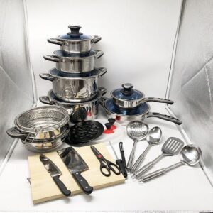 Alternative view of Marwa German Life 30pcs Stainless Induction Cookware Set