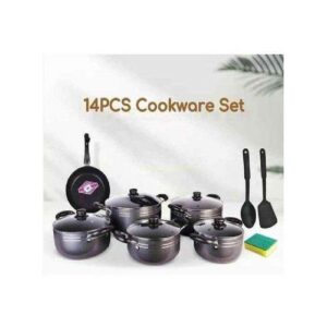 Alternative view of TC 14 Pcs Quality Non Stick Cooking Pots/ Sufurias With Pan & Cooking Spoons