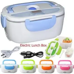 Electric Heated Lunch Box with Partition – Portable & Reusable