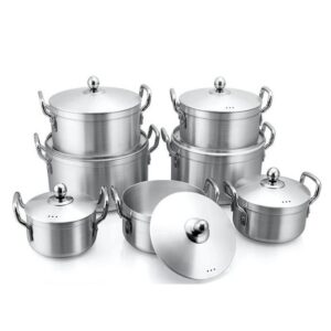 Greatstar 14-Piece Stainless Steel Cookware Set – Complete Kitchen Solution with Matching Lids