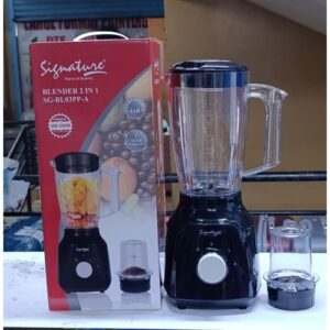 Signature 2-in-1 Blender – Powerful, Multi-Purpose with Grinder Mill | 1.5L Capacity, Black