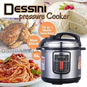 Alternative view of Dessini 6-Litre Digital Electric Pressure Cooker – Multi-Function, Fast & Efficient