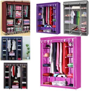 Metallic Wardrobe – Durable Steel Construction, Lockable Doors & Multi-Compartment Storage