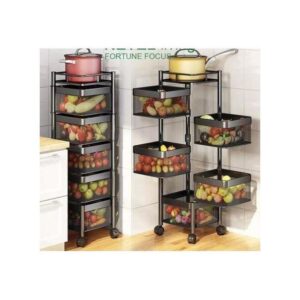 Square Fruit Rack with wheels