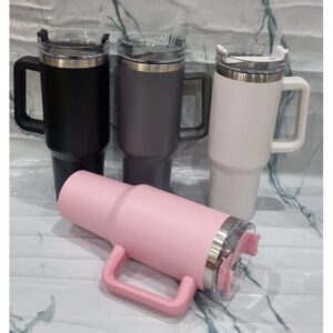 Stanly Style Large Capacity Tumbler 1200ml – Premium Insulated Travel Cup with Lid & Straw | Available in 6 Colors