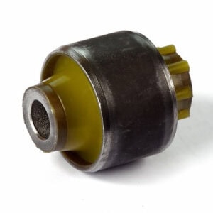 Polyurethane bushing rear suspension, shock absorber, low mount to