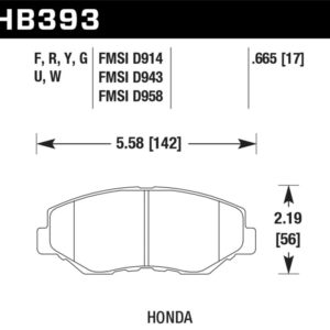 HB393W.665: HAWK DTC-30 Brake Pad Sets