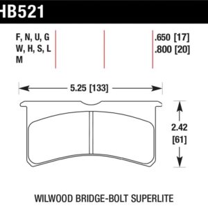 HB521W.800: HAWK DTC-30 Brake Pad Sets