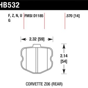 HB532F.570: HAWK HPS Brake Pad Sets