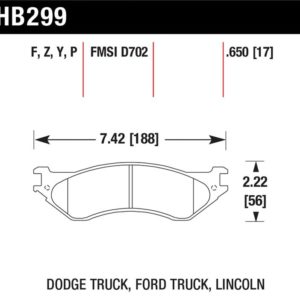 HB299Y.650: HAWK LTS Brake Pads