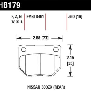 HB179Z.630: HAWK Ceramic Brake Pad Sets