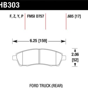 HB303P.685: HAWK Super Duty Brake Pad Sets