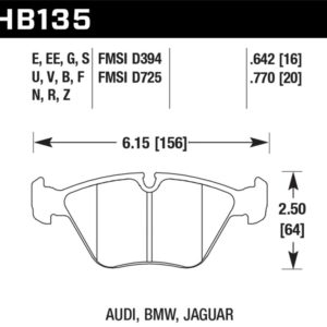 HB135G.760: HAWK DTC-60 Brake Pad Sets