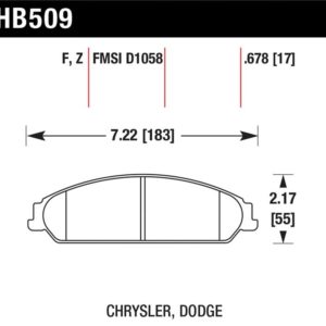 HB509Z.678: HAWK Ceramic Brake Pad Sets