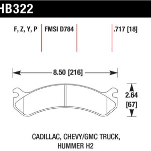 HB322Y.717: HAWK LTS Brake Pads