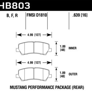 HB803W.639: HAWK DTC-30 Brake Pad Sets