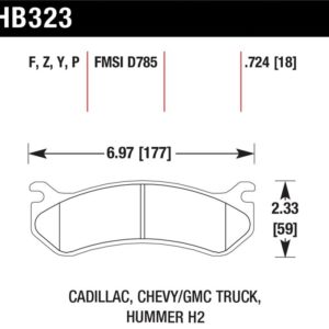 HB323P.724: HAWK Super Duty Brake Pad Sets