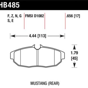 HB485G.656: HAWK DTC-60 Brake Pad Sets