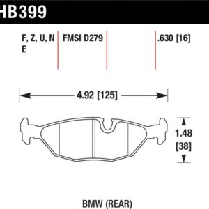 HB399N.630: HAWK HP+ Brake Pad Sets