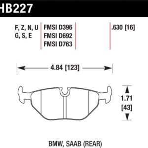 HB227S.630: HAWK HT-10 Brake Pad Sets