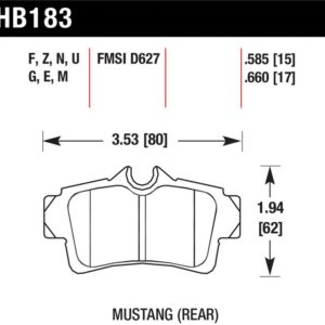 HB183N.660: HAWK HP+ Brake Pad Sets