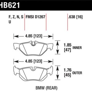 hawkHB621S.638: HAWK HT-10 Brake Pad Sets