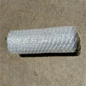 Roll of bubble wrap for packing fragile items