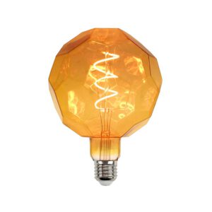 Bombilla Led Filamento Espiral E27 G125 Ball 4W ámbar