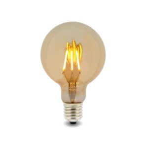 Bombilla Led Filamento E27 G80 6W ámbar