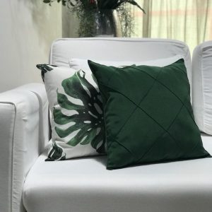 Almofada gorgurão verde